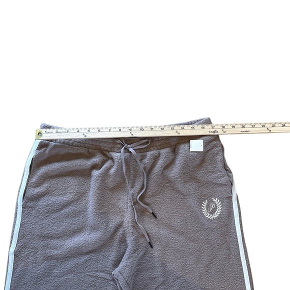 NWT Victoria's Secret PINK Fuzzy Brown Crop Track Set XL - Picture 5 of 10